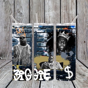 Digital Download Notorious BIG 90s Rap Tumbler Wrap 20oz