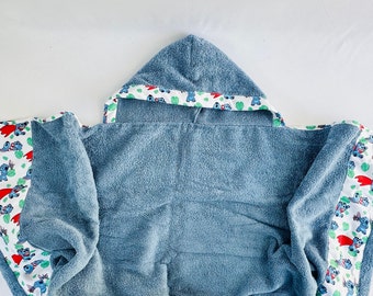 Stitch Hooded Towel: Cotton Beach Pool Towel, Kids Gift