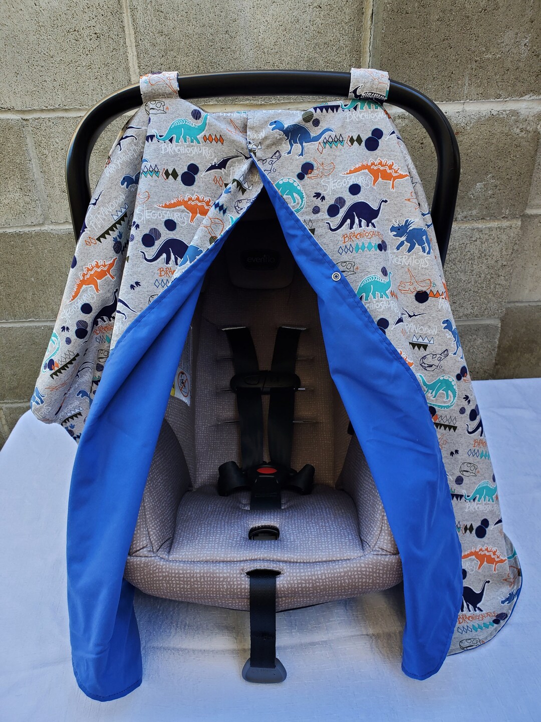 Dinosaurs Car Seat Canopy Boy Car Seat Cover Etsy