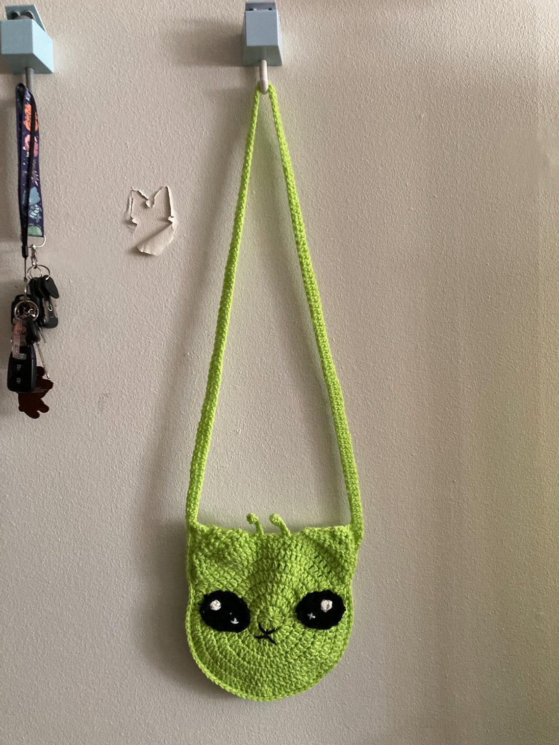 Crochet Alien Cat Bag Gnarpy Purse Handmade Free Shipping - Etsy