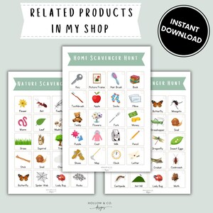 Insect Scavenger Hunt Kids Activities Kids Printable - Etsy