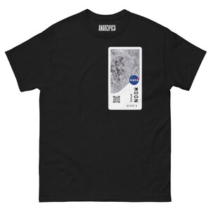 boarding pass to the moon Designer T-Shirt,NASA Unisex For Men And Women ,Luxury Shirt