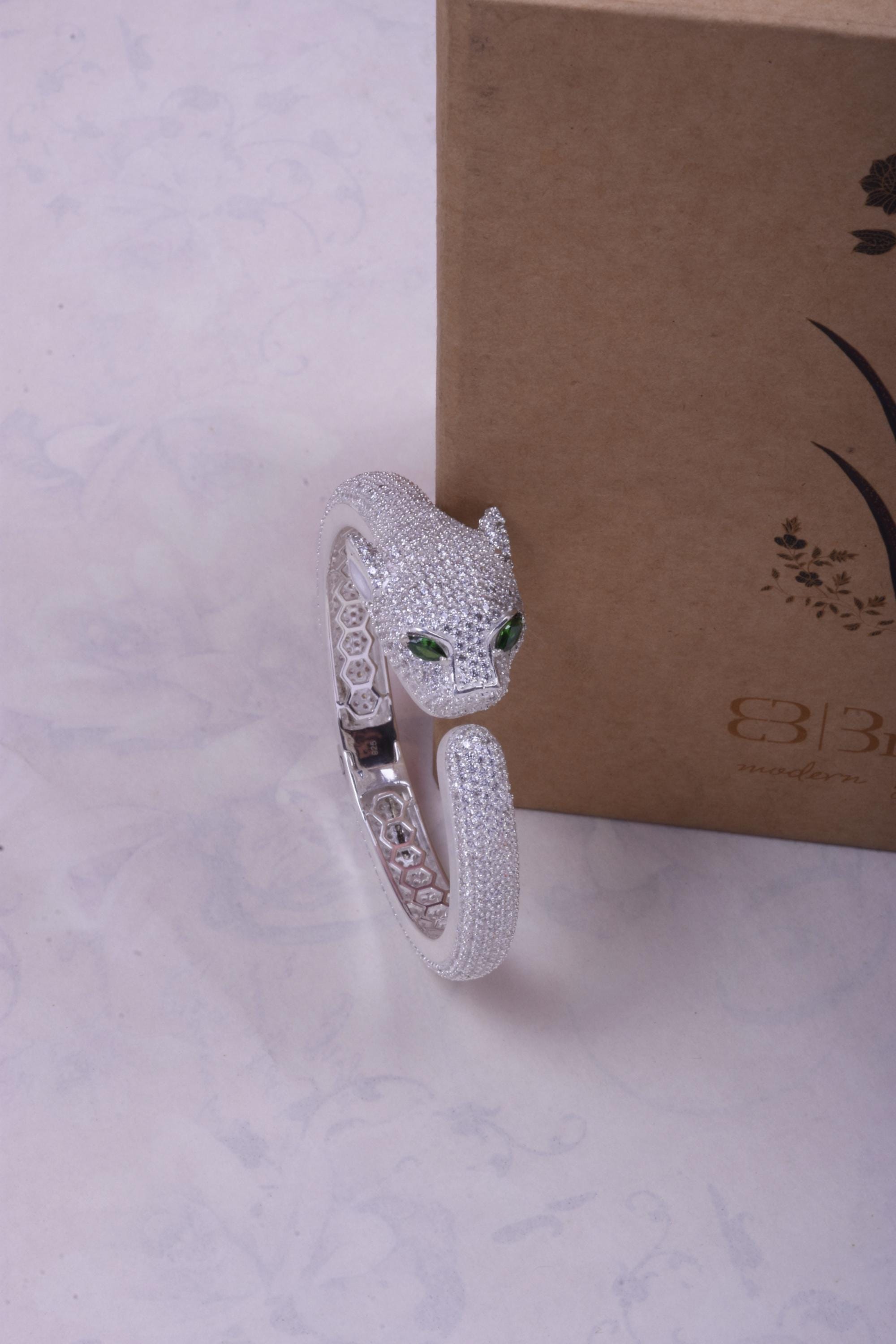 Silver Panther Shape Bracelet,jaguar Bracelet,tiger Bracelet
