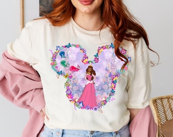 Black Aurora Shirt, Disney Sleeping Beauty Shirt, Aurora Mickey Ears Shirt, Black Sleeping Beauty Shirt, Disney Aurora Shirt, Disney Gift