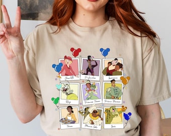 Disney The Princess and the Frog Shirt, Disney Tiana Picture Frame Themed Shirt, Disney Princess Tiana Shirt, Prince Naveen Roy Charlotte
