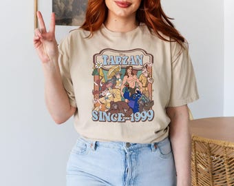 Tarzan Shirt, Disney Tarzan Since 1999 Shirt, Disney Tarzan Movie Shirt,  Tarzan Gift Shirt, Tarzan Retro Shirt, Disney Retro Shirt