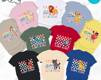 Disney Lion King Characters Matching Shirt, Disney Group Shirt, Lion King Characters Timon Nala Mufasa Simba Pubma Zazu Scar Shenzi Shirt