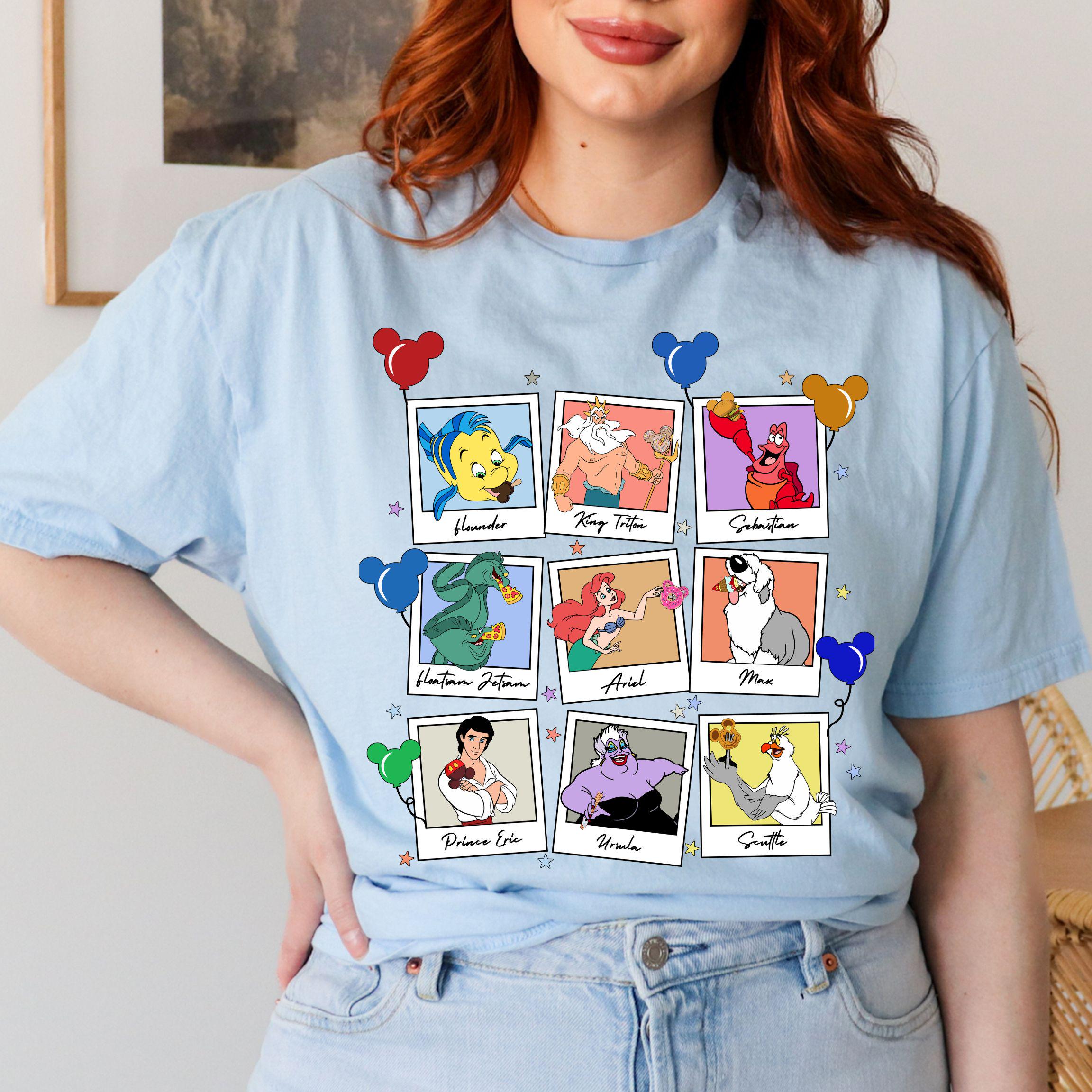 Disney the Little Mermaid Picture Frames Shirt, the Little Mermaid ...