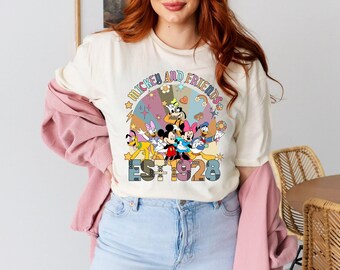 Mickey And Friends Shirt, Disney Mickey Mouse Est 1928 Shirt, Disney World Tee Pluto Daisy Duck Mickey Mouse Goofy Minnie Mouse Donald Duck