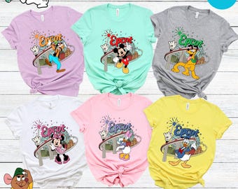 Epcot Mickey and Friends Matching Shirt, Disney Epcot Mickey Mouse Shirt, Mickey and Minnie Mouse, Donald Daisy Duck, Pluto Goofy Shirt
