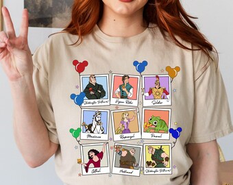 Disney Tangled Movie Themed Shirt, Disney Rapunzel Picture Frames Shirt, Disney Rapunzel Maximus Pascal Shirt, Tangled Characters Shirt