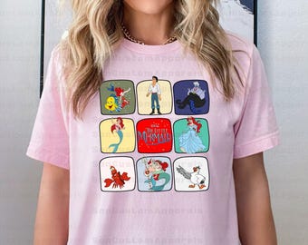The Little Mermaid Shirt, Disney The Little Mermaid Ariel Shirt, The Little Mermaid Characters Shirt, Ariel Flounder Shirt, Mermaid Shirt