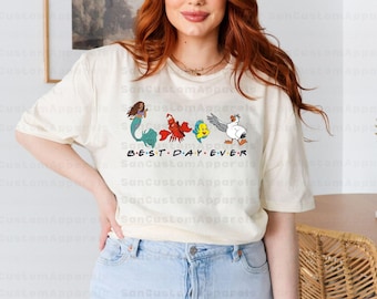 Disney Ariel Movie Shirt, The Little Mermaid Shirt, The Little Mermaid Characters - Sebastian - Flounder - Scuttle Shirt, Disney Ariel Shirt