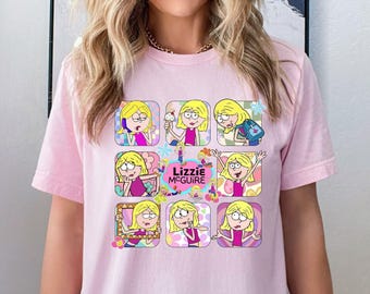Lizzie McGuire Shirt, Disney Lizzie McGuire Cartoon Shirt, Cartoon Lizzie McGuire Shirt, Disney Lizzie Shirt, Lizzie McGuire Disney Shirt