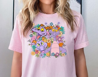 Disney Dragon Figment Shirt  Epcot Figment Shirt, Mascot Figment Shirt, Disney Floral Figment Shirt, Disney Vacation, Disney Epcot Trip Tee
