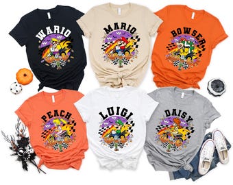 Super Mario Kart Halloween Shirt: Family Costume Tee
