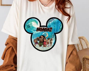 Disney Moana 2 Shirt, Moana 2 Mickey Ears Tee, Moana 2 Characters, Moana 2 Movie, Disney Moana2 Gift, Disney Trip Shirt, Moana Disney Event