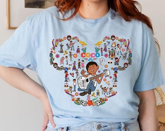 Disney Coco Mickey Ears Shirt, Disney Coco Movie Characters Shirt, Disney Mickey Head Coco Movie Shirt, Disney Coco Miguel Shirt, Coco Trip