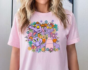 Disney Dragon Figment Shirt  Epcot Figment Shirt, Mascot Figment Shirt, Disney Floral Figment Shirt, Disney Vacation, Disney Epcot Trip Tee