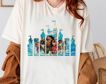 Moana 2 Castle Themed Shirt, Moana 2 Characters Tee, Disney Moana 2, Moana 2 Disney Shirt, Disney Castle, Moana 2 Disney Trip, Moana 2 Event