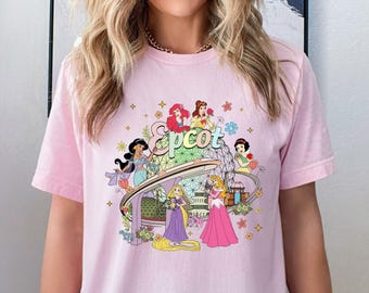 Disney Epcot Shirt, Disney Princesses Shirt, Epcot Princess Shirt, Walt Disney World Princess Shirt, Epcot Trip Princess Shirt, Travel Tee