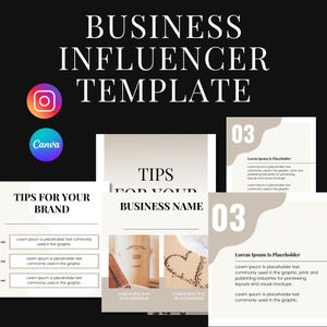Business Influencer Template | Editable Canva Social Media Post | Instagram Template for Coaches & Entrepreneurs