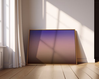 Farbverlaufs-Aura-Kunst zum Ausdrucken - lila, rosa, beige, eichenbraun