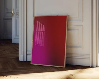 Farbverlaufs-Aura-Kunst, zum Ausdrucken - magenta pink, rot