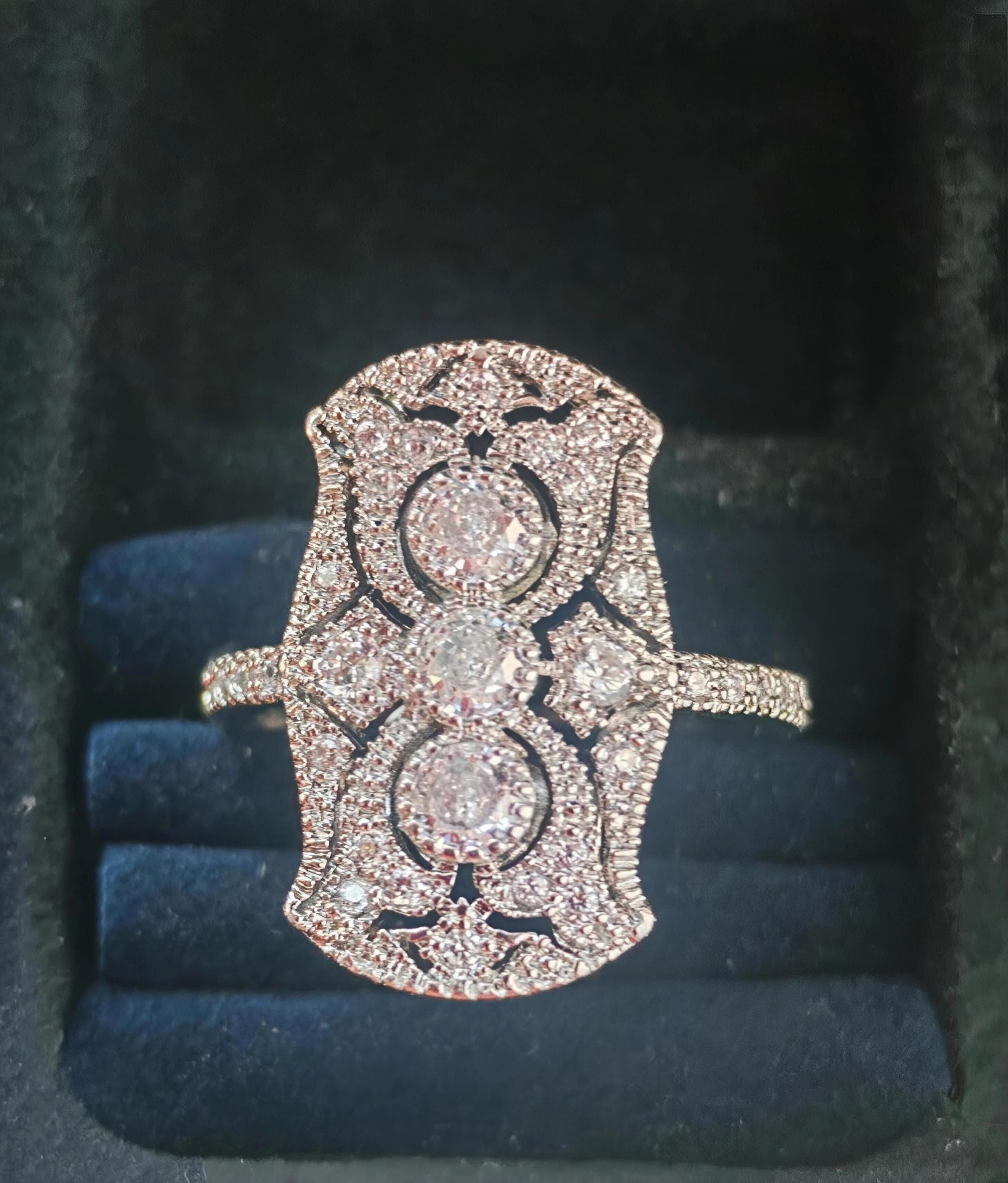 chinese dress ladies Interstellar Art Alexandrite Ring Unique Engagement Rings Custom Jewelry