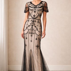 maxi dresses with long sleeves Shona Joy - La Lune Long Sleeve Gathered Maxi Dress - Graphite
