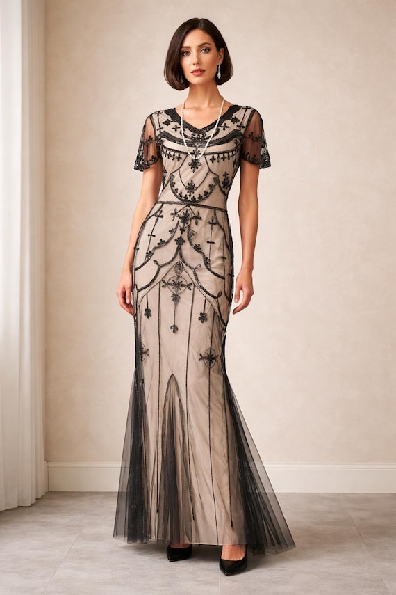 art deco evening dresses Saturday Nights Lace-Up Back Midi Dress Nude main image 1