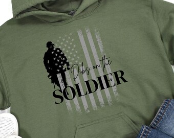 Camisa de esposa soldado, camisa de novia soldado, sudadera militar, esposa militar, esposa veterana, regalo de esposa soldado, camisa de novia soldado