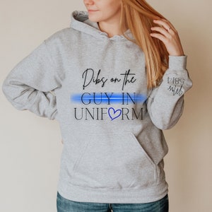 Personalized Badge Number, Police Wife Sweatshirt, Police Wife Gift, Badge Number, Police Girlfriend, Police Gift, Police Badge