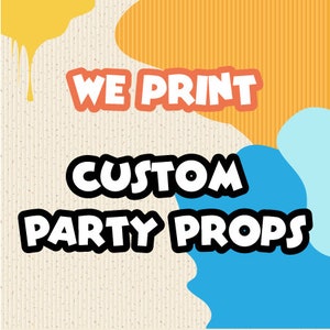 Custom Party Props Foamboard Cutouts | Birthday Party Balloon Decorations | Personalized Event Photo Booth Accessories | Handmade Party Prop