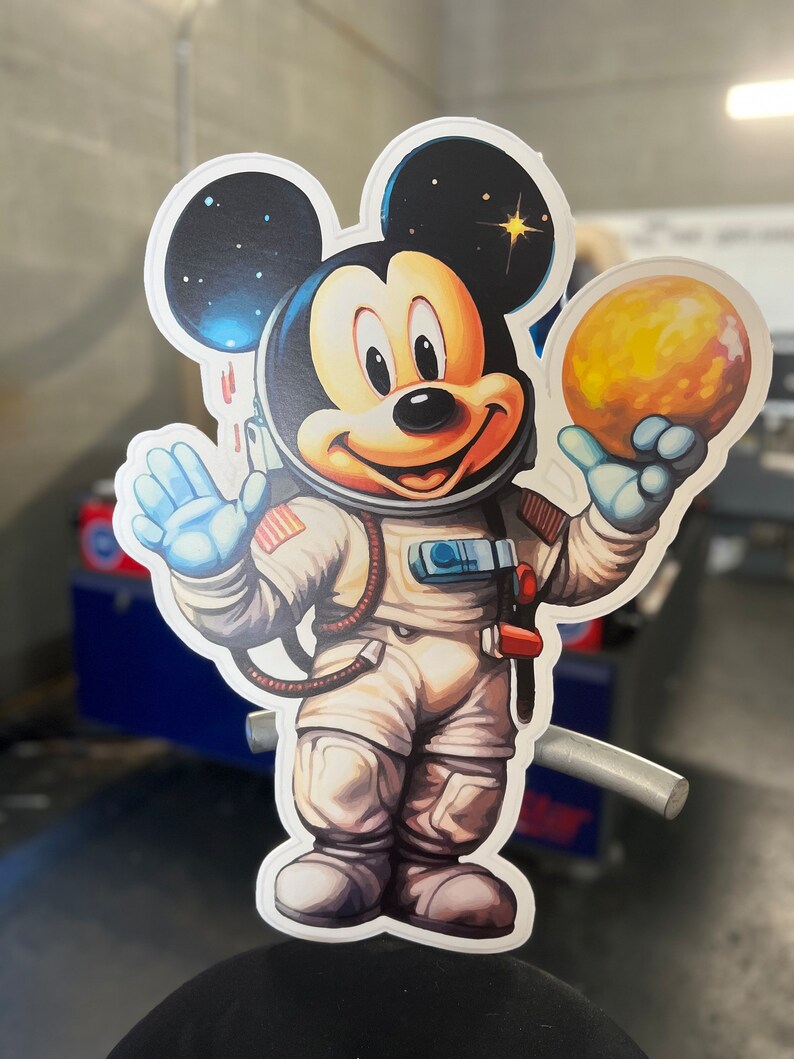 Astronaut in Space or Custom Party Props Foamboard Cutouts Birthday