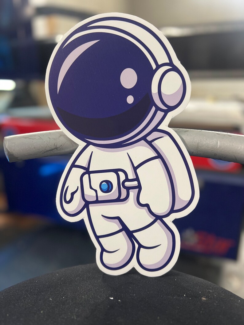 Astronaut in Space or Custom Party Props Foamboard Cutouts Birthday