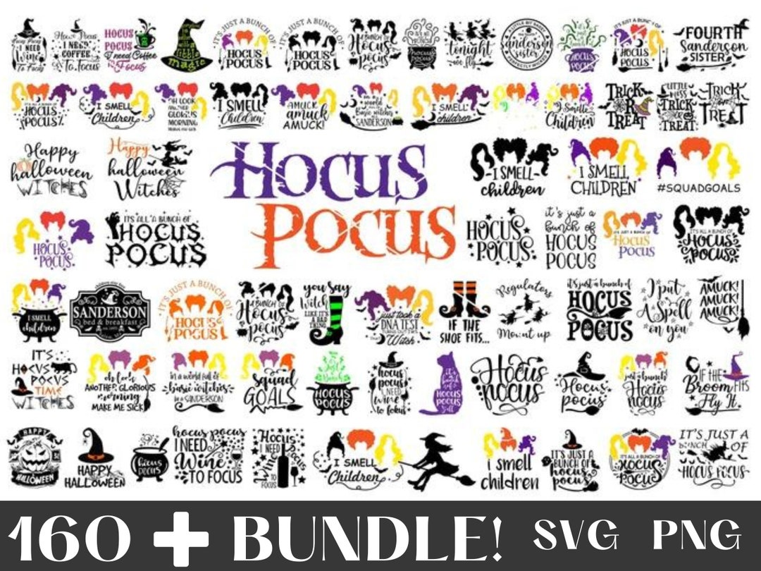 Hocus Pocus SVG Bundle Sanderson Sisters Svg Hocus Pocus