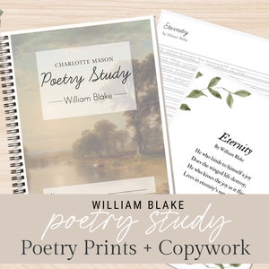 Studio di poesia / William Blake / Studio di poesia Charlotte Mason / Ambleside Online / Copywork di poesia / Studio di poeti / Scuola mattutina a casa