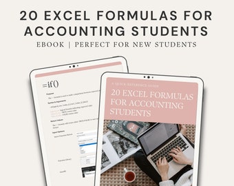 Livre électronique 20 formules Excel pour les étudiants en comptabilité