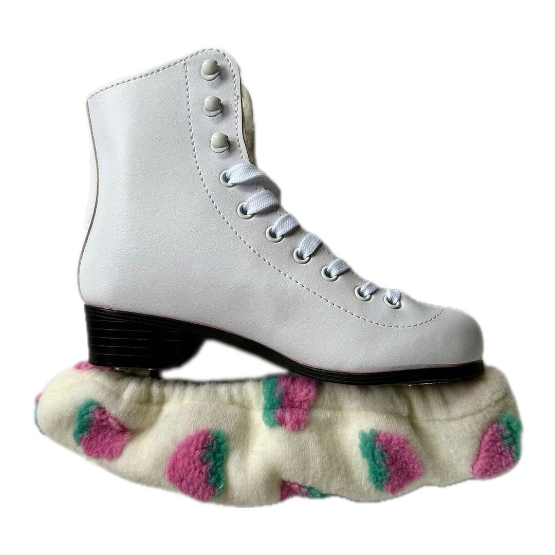 Thick Ice Skate /figure /hockey Blade Soakers Covers With Strawberry