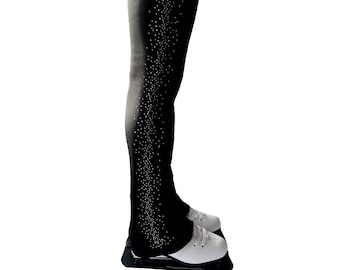 Leggings Da Pattinaggio Artistico In Spandex - Calzamaglia Termica Per Donne, Ideale Per Ghiaccio E Rotelle - Foto 7