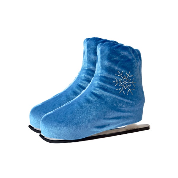 Durable Ice Skate Hockey Figure Skates Boots Covers Protection Blue