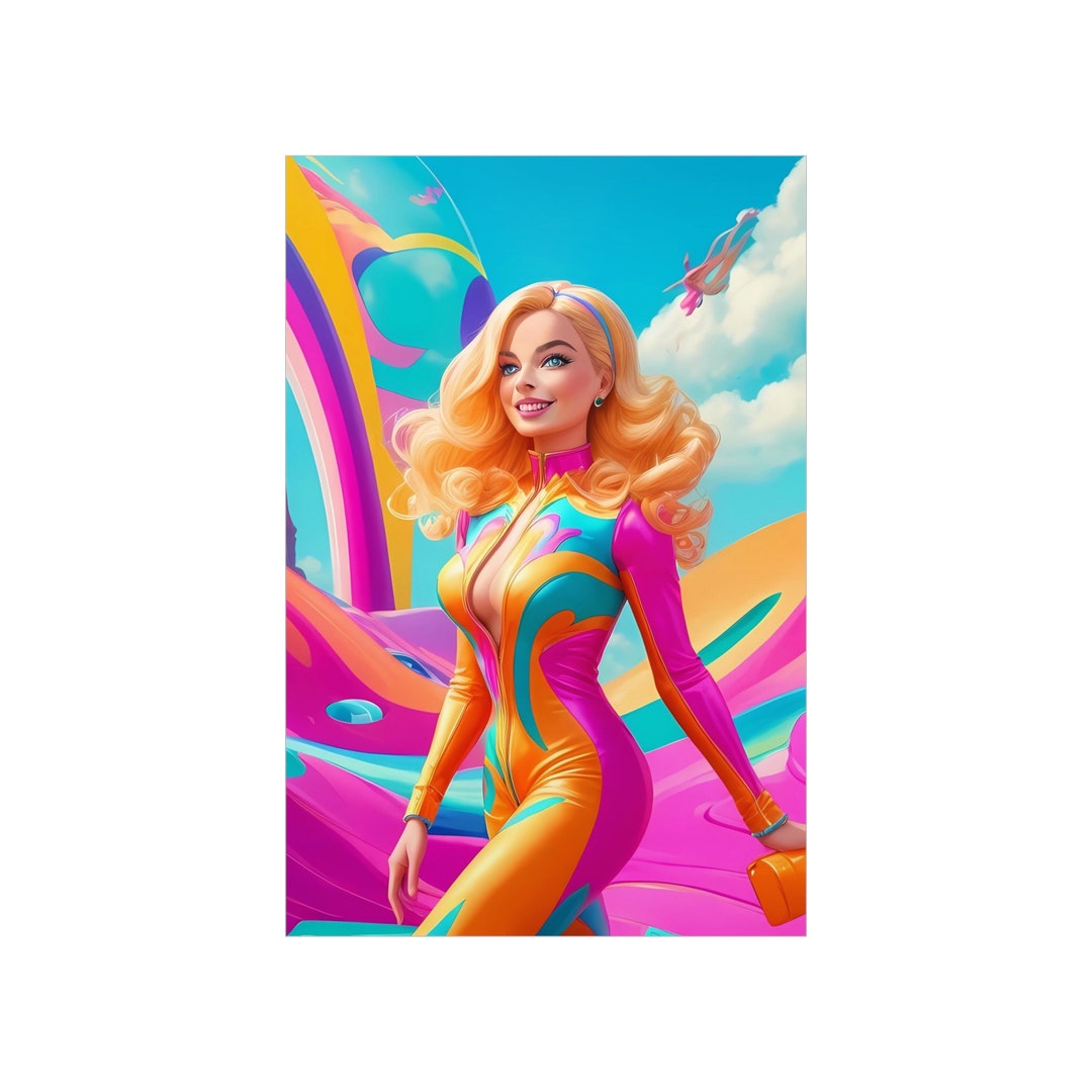 Margot Robbie Barbie Movie Poster 7 I AI Art Etsy — free download
