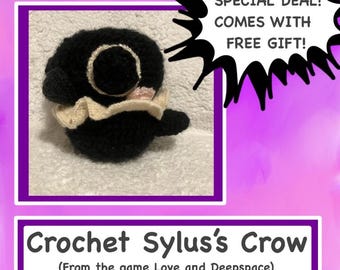 Love and Deepspace Crochet Sylus's crow (PLUS FREE GIFT)