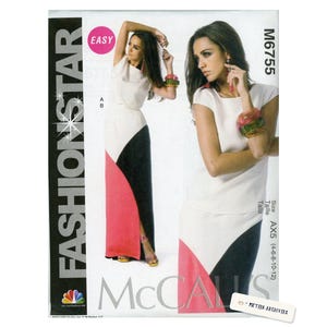 McCall's M6755 Top Skirt Pattern Fashion Star Coordinates Uncut OOP Vintage Sewing