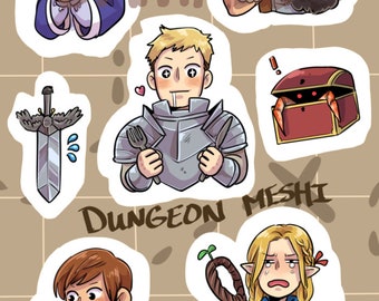 Dungeon Meshi sticker set