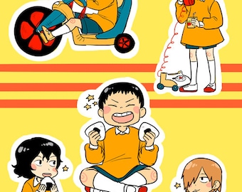 Yowamushi Daycare sticker sets
