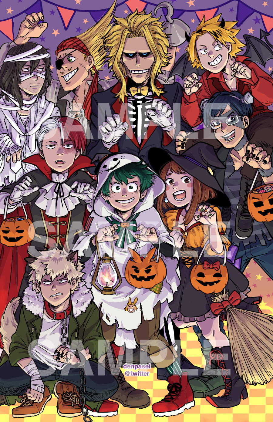 My Halloween Academia Print Etsy