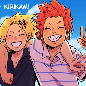 Kirishima and Kaminari print