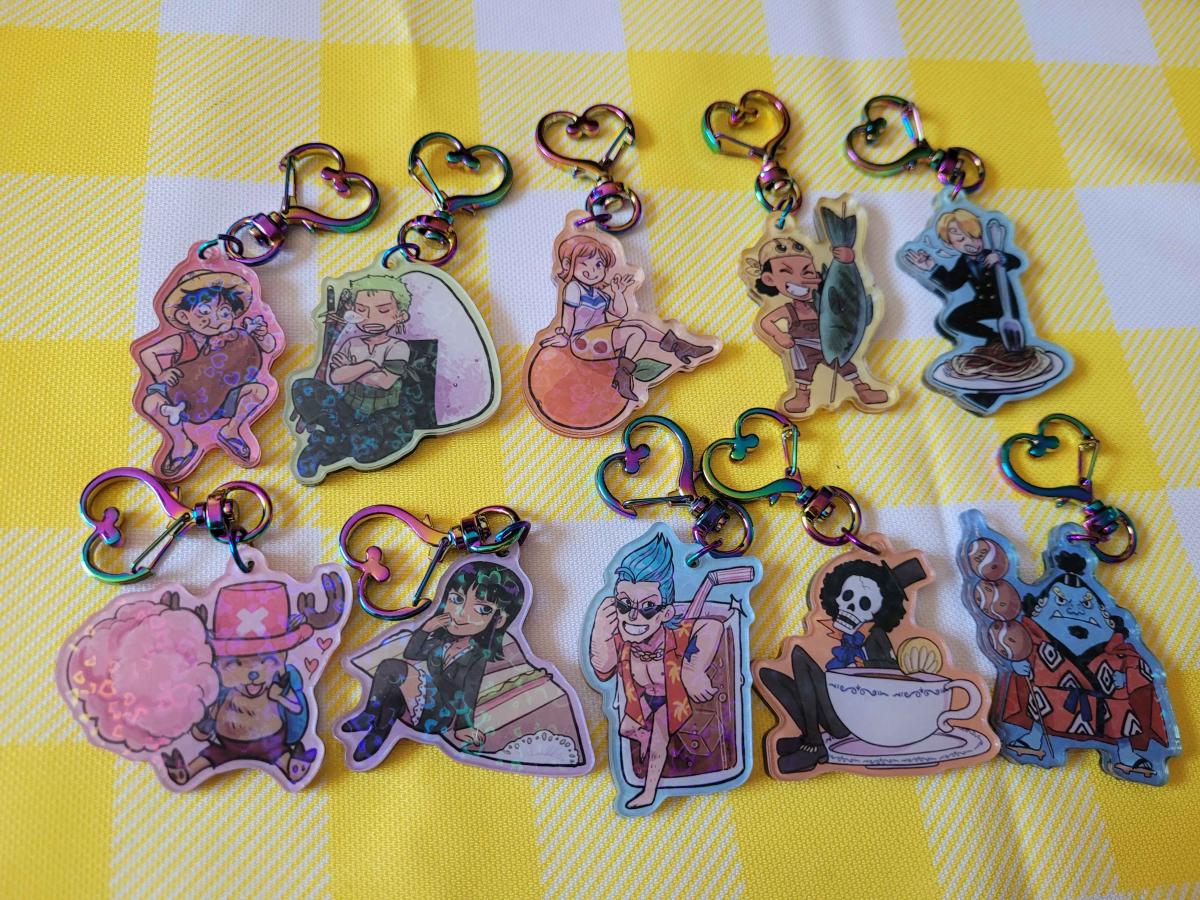Pirate menu keychains